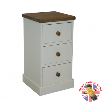 Farrow 3 Drawer Small Bedside Cabinet